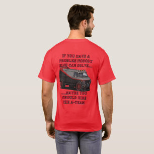 Logo de l'A-Team avec un t-shirt de van