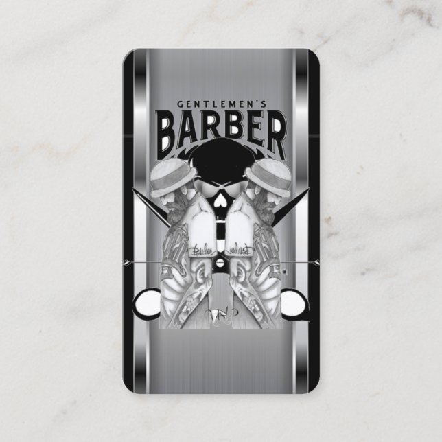 Logo de l'atelier de coiffure / carte de visite du (Devant)