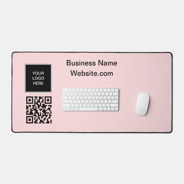 Logo de l'entreprise Code QR rose pâle (Clavier et souris)
