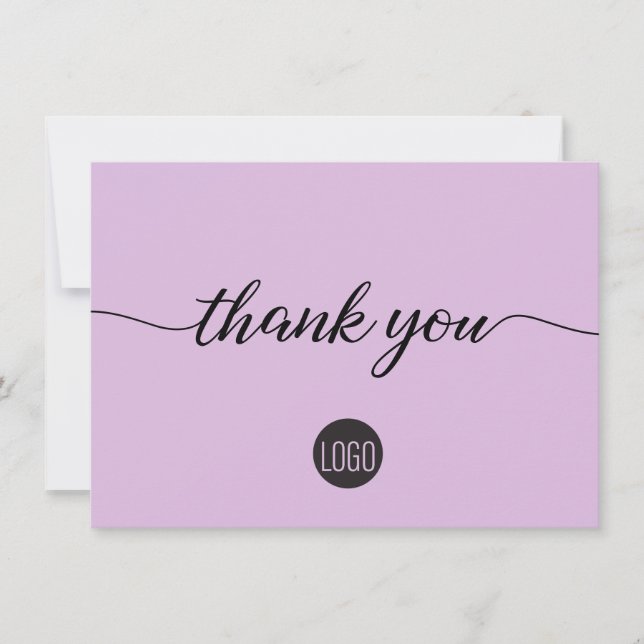 Logo de l'entreprise Lavender violet Merci client (Devant)