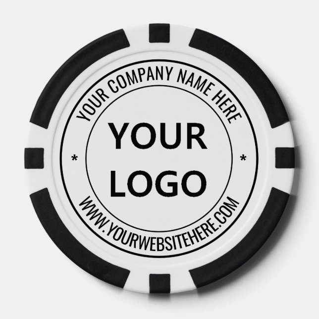 Logo de l'entreprise personnalisée et jetons de po (Recto)