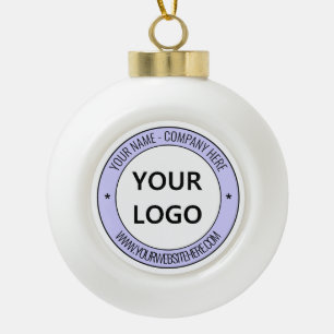 Logo de l'entreprise personnalisée et ornement de