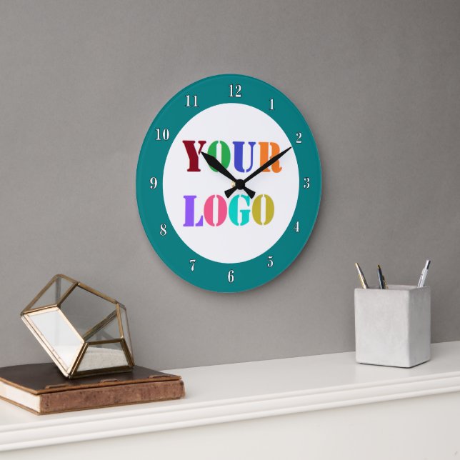 Logo de l'entreprise personnalisée Horloge promoti (Bureau)