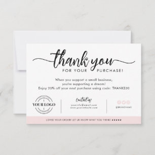 Logo de l'entreprise personnalisée Merci rose