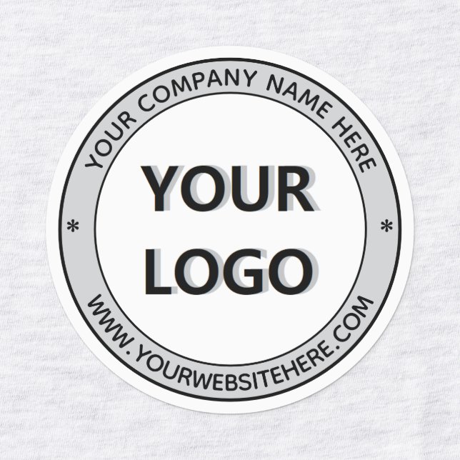 Logo de l'entreprise personnalisée Texte Étiquette (Design 1)