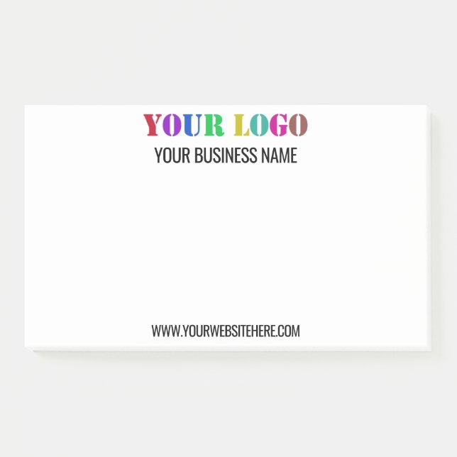 Logo de l'entreprise Texte Business Post-it® Notes (Devant)