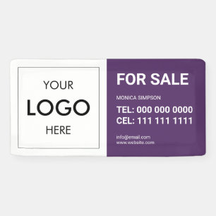 Logo de l'état réel Bannière moderne