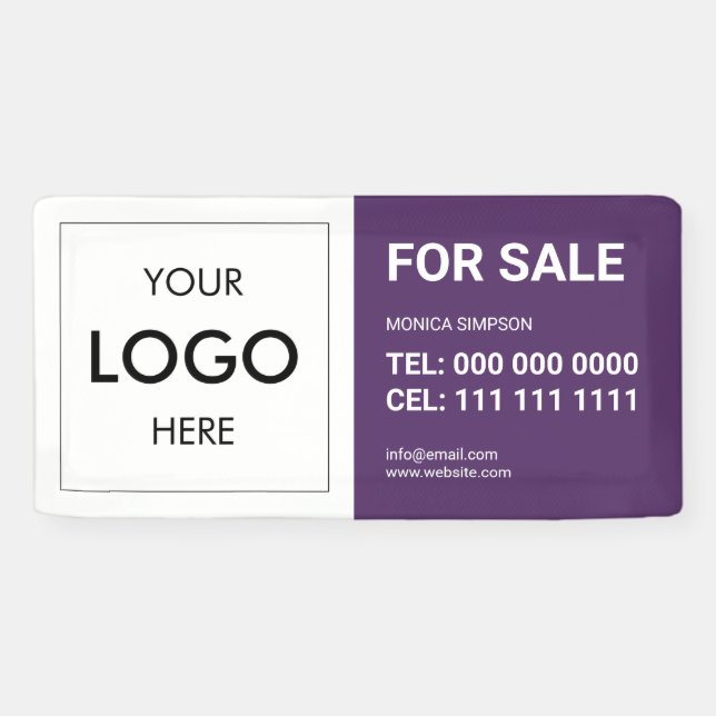 Logo de l'état réel Bannière moderne (Horizontal)