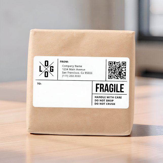 Logo de l'expédition commerciale Code QR Avertisse (Créateur téléchargé)