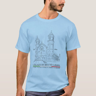 Logo de ligne OLMC T-shirt bleu clair homme
