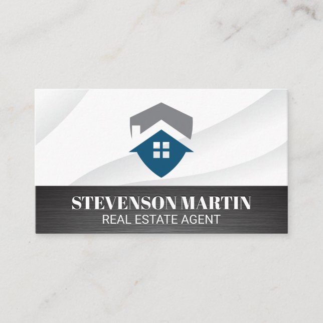 Logo de l'immobilier | Carte de visite de construc (Devant)