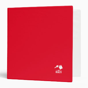 Logo de l'immobilier rouge 1,5" 3 Classeur à annea