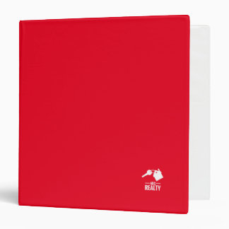 Logo de l'immobilier rouge 1,5" 3 Classeur à annea