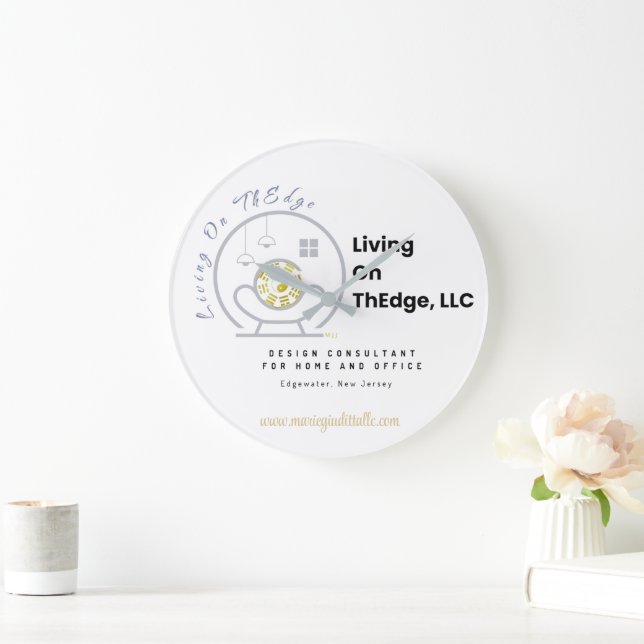 Logo de Living On ThEdge, LLC Horloge murale en ac (Maison)