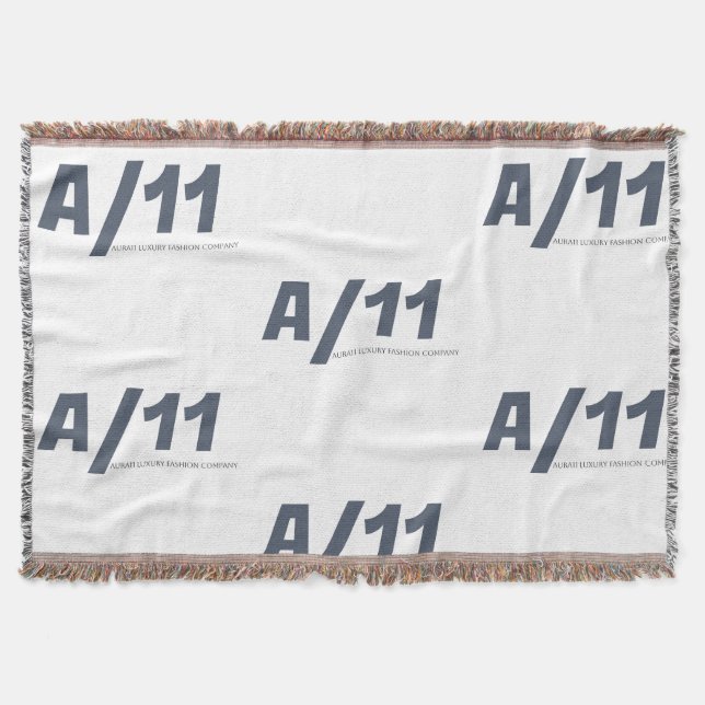 Logo de luxe Aura11 Couverture tissée (Devant)