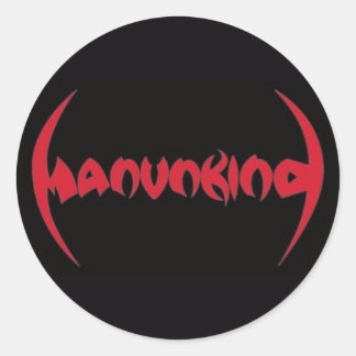 LOGO DE MANUNKINKIND STICKER ROND 3"