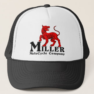Logo de Miller Motocycle sur un casquette de