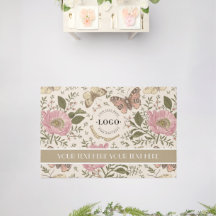 Logo de Monogramme végétal Fleur sauvage moderne