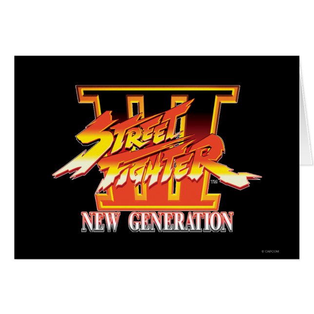 Logo de nouvelle génération de Street Fighter III (Devant horizontal)