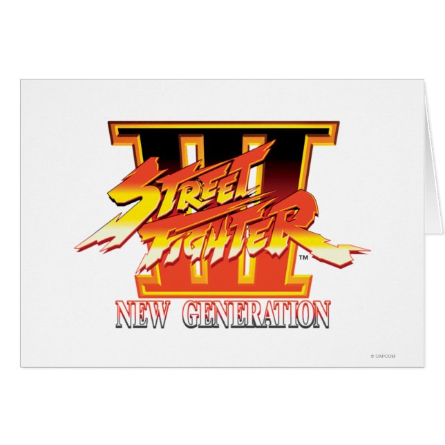 Logo de nouvelle génération de Street Fighter III (Devant horizontal)