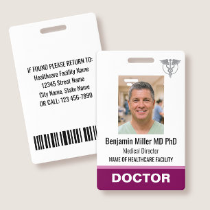 Logo de photo pour badge d'identification de médec