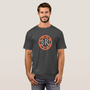 Logo de pignon de T-shirt du 3R Velo des hommes