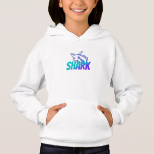Logo de requin à dégradé féroce Océan audacieux