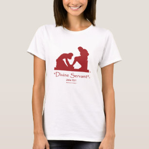 Logo de rouge de cerise de T-shirt "d'employé