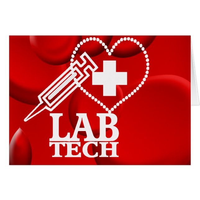LOGO DE SERINGUE DE COEUR DE TECH DE LABORATOIRE - (Devant horizontal)