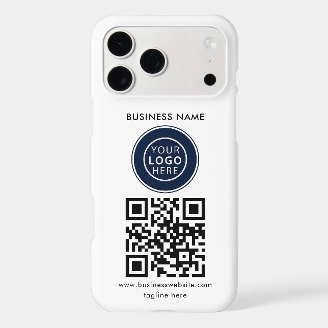 Logo de société moderne Code QR Simple (Verso)