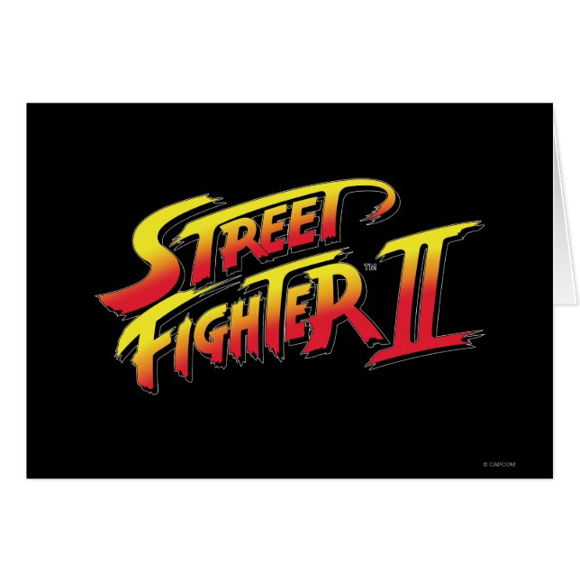 Logo de Street Fighter II (Devant horizontal)