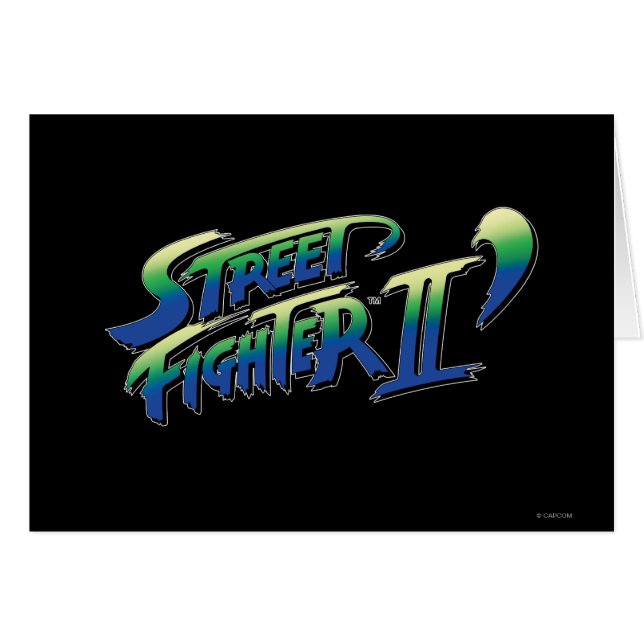 Logo de Street Fighter II (Devant horizontal)