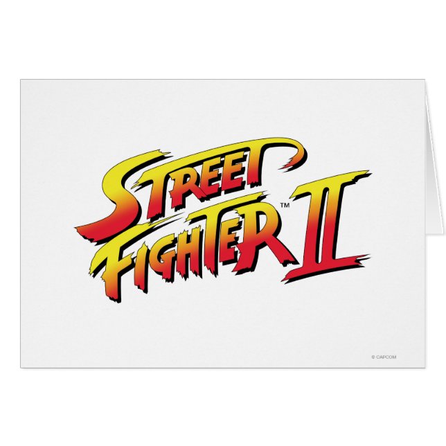 Logo de Street Fighter II (Devant horizontal)