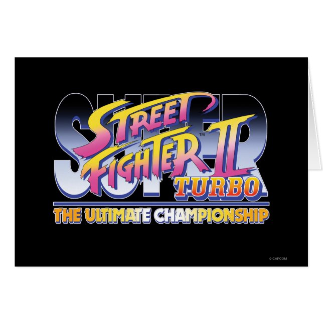 Logo de Street Fighter II Turbo UC (Devant horizontal)