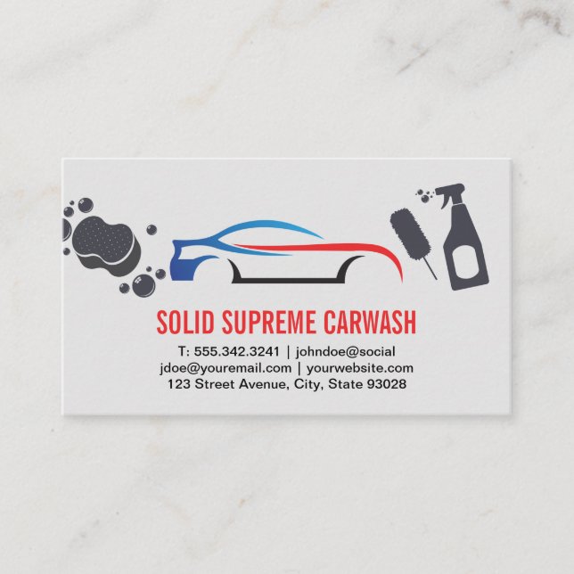 Logo de voiture moderne | Carte de visite Outils d (Devant)
