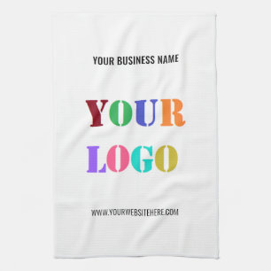 Logo de votre entreprise et serviettes de cuisine
