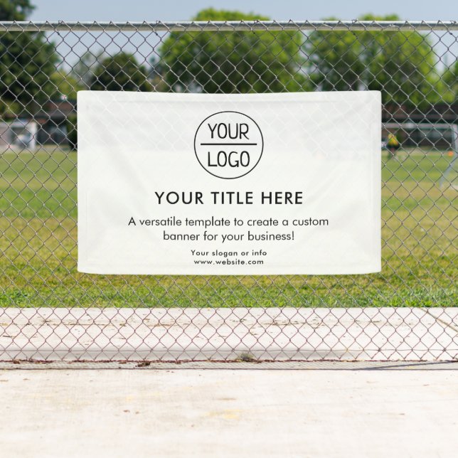 Logo d'entreprise | Bannière professionnelle 5' bl (En situation)