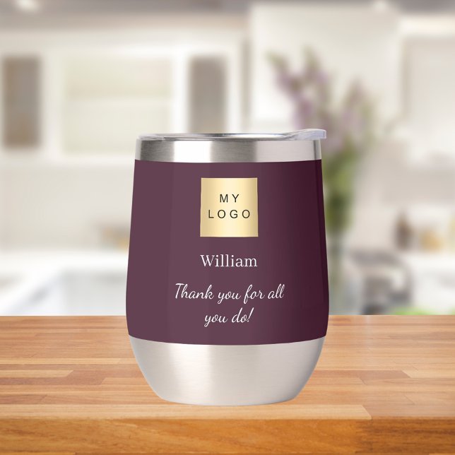 Logo d'entreprise bourguignonne employés merci (Créateur téléchargé)