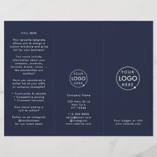 Logo d'entreprise   Brochure à trois volets modern