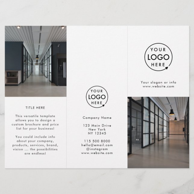 Logo d'entreprise | Brochure Tripli Photo moderne (Devant)