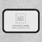 Logo d'entreprise Carré personnalisé Black White