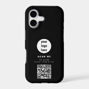 Logo d'entreprise Code QR Noir Minimaliste Entrepr