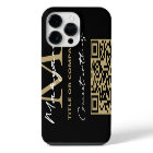 Logo d'entreprise de code QR de contact numérique