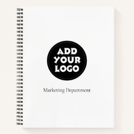 Logo d'entreprise et cahier simple texte