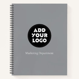 Logo d'entreprise et cahier simple texte
