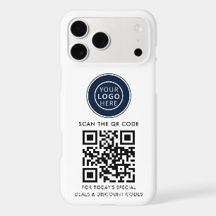 Logo d'entreprise et code QR minimaliste