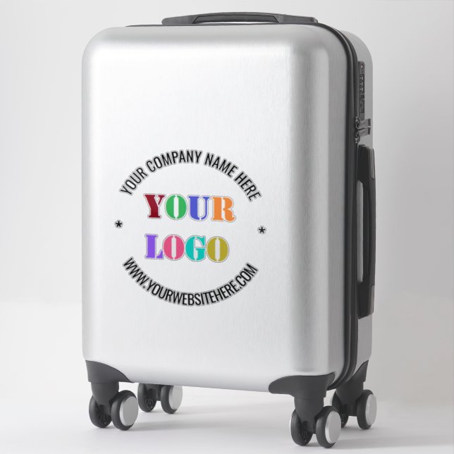 Logo d'entreprise et Sticker promotionnel texte (Sur valise)