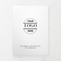 Logo d'entreprise et texte Brochure moderne triplé