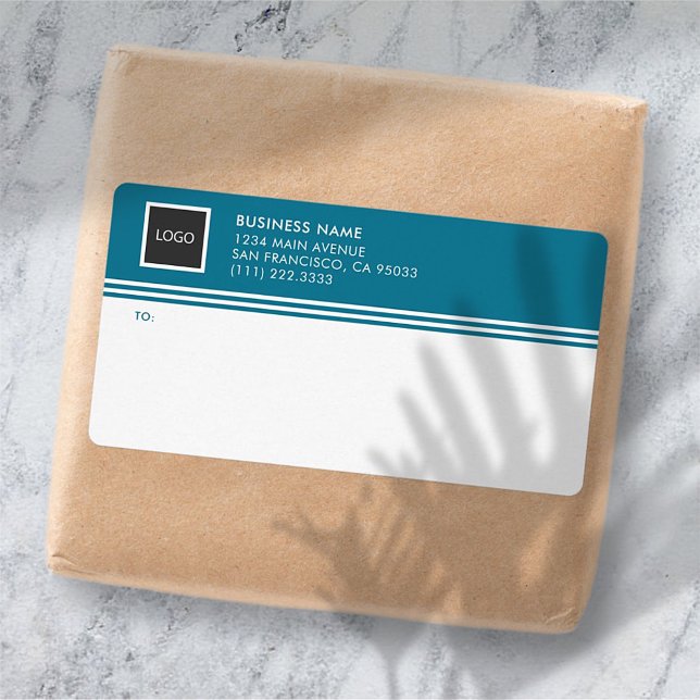 Logo d'entreprise géométrique Étiquettes d'expédit (Créateur téléchargé)