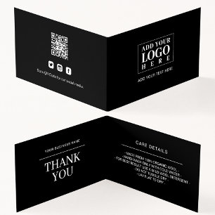Logo d'entreprise Hang Tag Swing Care Détails Plie